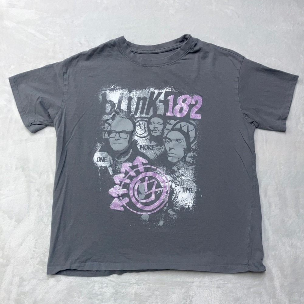 Blink-182 T-Shirt Men S? Charcoal Grey One More Time 2024 Tour Band Tee Pop Punk